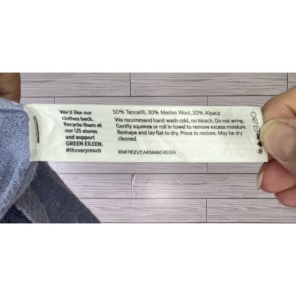 Eileen Fisher Sweater Womens Size XL Alpaca Merino Wool Tencel Purple Fall - Picture 3 of 7